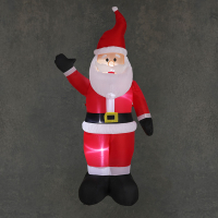 Luca Lighting Opblaasbare kerstman 183 cm | Geschikt voor buiten | Rood  LBB00042