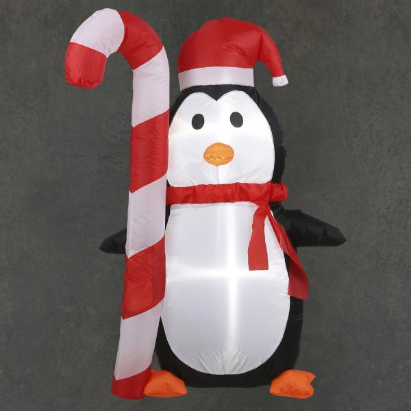 Luca Lighting Opblaasbare pinguin 120 cm | Geschikt voor buiten | Rood  LBB00043 - 1