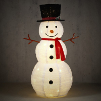 Luca Lighting Opblaasbare sneeuwpop 120 cm | Geschikt voor buiten | Wit  LBB00045