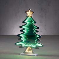 Tafellamp kerstboom 30 cm | Multicolor | 109 lampjes | Luca Lighting LBB00185