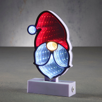 Tafellamp kerstman 20 cm | Multicolor | 53 lampjes | Luca Lighting LBB00182