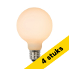Aanbieding: 4x Lucide LED lamp E27 | Globe G125 | Mat | 2700K | 3-staps dimbaar | 8W (75W) LLU20124 - 1
