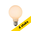 Aanbieding: 4x Lucide LED lamp E27 | Globe G80 | Mat | 2700K | 3-staps dimbaar | 8W (75W) LLU20150 - 1