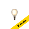 Aanbieding: 6x Lucide LED lamp E14 | Kogel P45 | Mat | 2700K | Dimbaar | 4W (40W) LLU20321 - 1