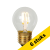 Aanbieding: 6x Lucide LED lamp E27 | Kogel G45 | Filament | 2700K | Dimbaar | 3W (15W) LLU20140 - 1