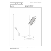 Lucide Bureaulamp GU10 | Clubs |  Wit LLU20072 - 6
