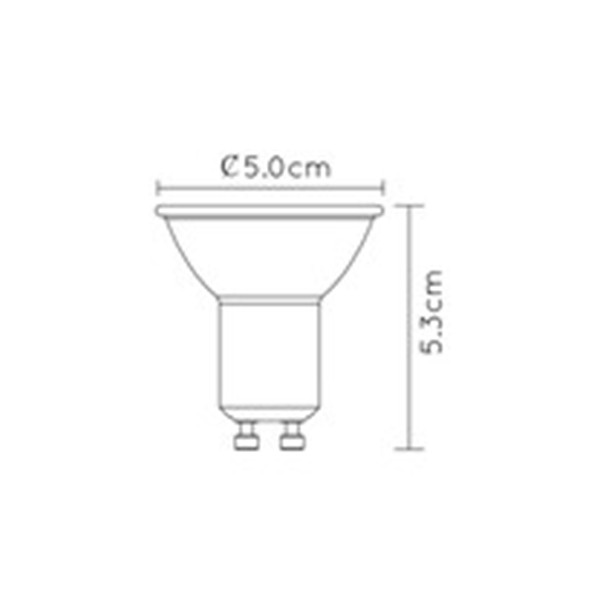 Lucide GU10 LED spot | 2200-2500-2700K | 3-staps dimbaar | CRI >95 | 5W (35W) LLU20288 - 9