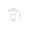 Lucide GU10 LED spot | 2200-3000K | Dim to warm | CRI >95 | 5W (35W) LLU20284 - 5