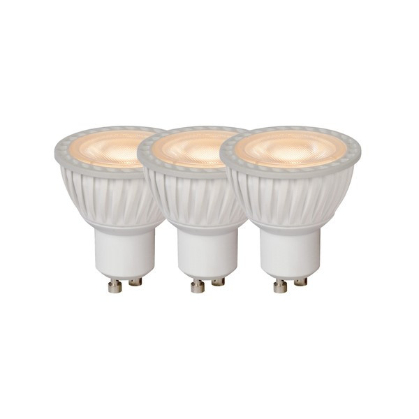 Lucide GU10 LED spot | 3000K | Dimbaar | 5W (35W) | 3 stuks LLU20294 - 1