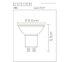 Lucide GU10 LED spot | 3000K | Dimbaar | 5W (35W) | 3 stuks LLU20296 - 2