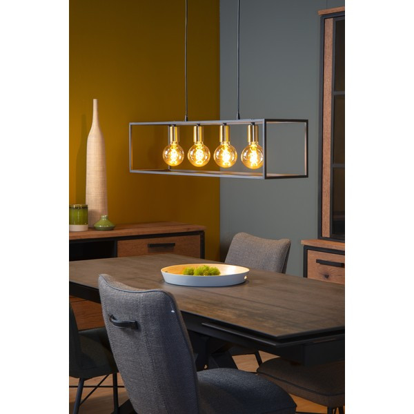 Lucide Handlamp 4x E27 | Ruben | 92 cm | Zwart LLU20351 - 4