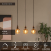 Lucide Hanglamp 3x E27 | Ilona | Amber | Zwart LLU20187 - 2