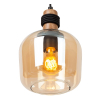 Lucide Hanglamp 3x E27 | Ilona | Amber | Zwart LLU20187 - 5