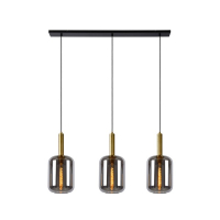 Lucide Hanglamp 3x E27 | Joanet | Zwart LLU20202