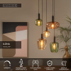 Lucide Hanglamp 5x E27 | Ilona | Zwart LLU20189 - 2