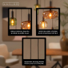 Lucide Hanglamp 5x E27 | Ilona | Zwart LLU20189 - 3