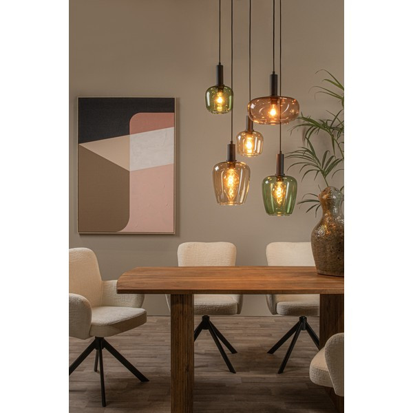 Lucide Hanglamp 5x E27 | Ilona | Zwart LLU20189 - 5