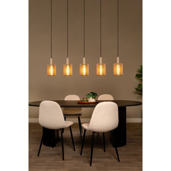 Lucide Hanglamp 5x E27 | Lambres | Taupe LLU20230 - 2
