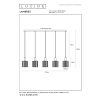 Lucide Hanglamp 5x E27 | Lambres | Zwart LLU20231 - 7