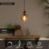 Lucide Hanglamp E27 | Ilona | Ø 18 cm | Amber | Zwart LLU20190 - 2
