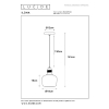 Lucide Hanglamp E27 | Ilona | Ø 18 cm | Amber | Zwart LLU20190 - 7