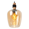 Lucide Hanglamp E27 | Ilona | Ø 22 cm | Amber | Zwart LLU20191 - 5