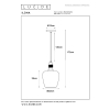 Lucide Hanglamp E27 | Ilona | Ø 22 cm | Amber | Zwart LLU20191 - 8
