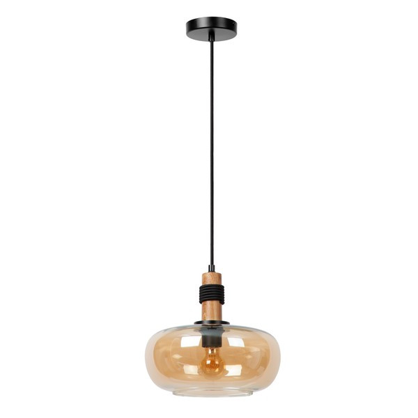 Lucide Hanglamp E27 | Ilona | Ø 30 cm | Amber | Zwart LLU20192 - 4