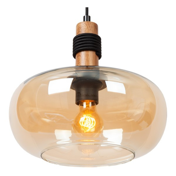 Lucide Hanglamp E27 | Ilona | Ø 30 cm | Amber | Zwart LLU20192 - 6