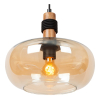 Lucide Hanglamp E27 | Ilona | Ø 30 cm | Amber | Zwart LLU20192 - 6
