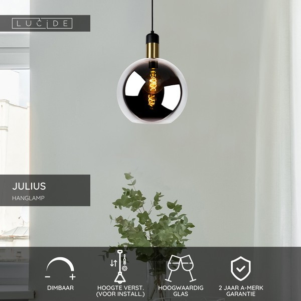 Lucide Hanglamp E27 | Julius | Ø 28 cm | Zwart LLU20214 - 2