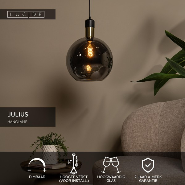 Lucide Hanglamp E27 | Julius | Ø 40 cm | Zwart LLU20215 - 2
