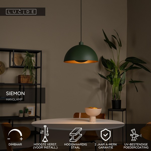 Lucide Hanglamp E27 | Siemon | Ø 40 cm | Groen LLU20364 - 2