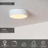 Lucide LED Plafondlamp |  Ø 20 cm | Unar | 2700K | 3-staps dimbaar | Wit | 12W LLU20536 - 2