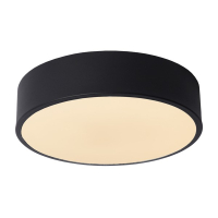 Lucide LED Plafondlamp | Ø 20 cm | Unar | 2700K | 3-staps dimbaar | Zwart | 12W LLU20537