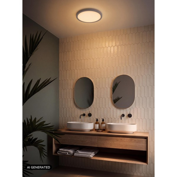 Lucide LED Plafondlamp | Ø 30 cm | Rinus | 2200-2700-3000K | IP44 | Zandkleur | 18W LLU20339 - 4
