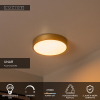 Lucide LED Plafondlamp |  Ø 30 cm | Unar | 2700K | 3-staps dimbaar | Goud | 18W LLU20538 - 2