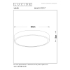 Lucide LED Plafondlamp | Ø 30 cm | Unar | 2700K | 3-staps dimbaar | Zwart | 18W LLU20540 - 7