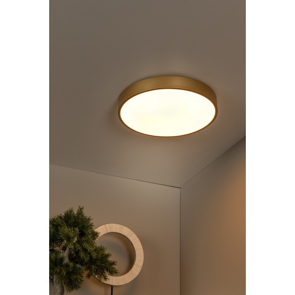 Lucide LED Plafondlamp | Ø 39.5 cm | Unar | | 2700K | 3-staps dimbaar | Goud | 24W LLU20541 - 5