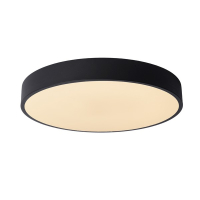 Lucide LED Plafondlamp | Ø 39.5 cm | Unar | | 2700K | 3-staps dimbaar | Zwart | 24W LLU20543
