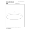 Lucide LED Plafondlamp | Ø 49.5 cm | Unar | | 2700K | 3-staps dimbaar | Wit | 36W LLU20545 - 8