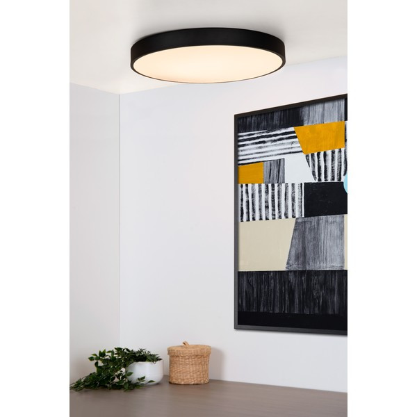 Lucide LED Plafondlamp | Ø 49.5 cm | Unar | | 2700K | 3-staps dimbaar | Zwart | 36W LLU20546 - 5