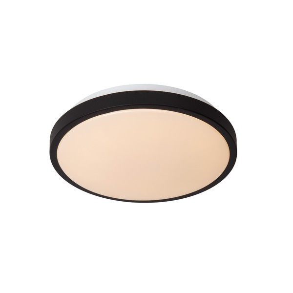 Lucide LED Plafondlamp met sensor | Ø 29.3 cm | Dasher | 2700K | IP44 | Zwart | 12W LLU20094 - 1