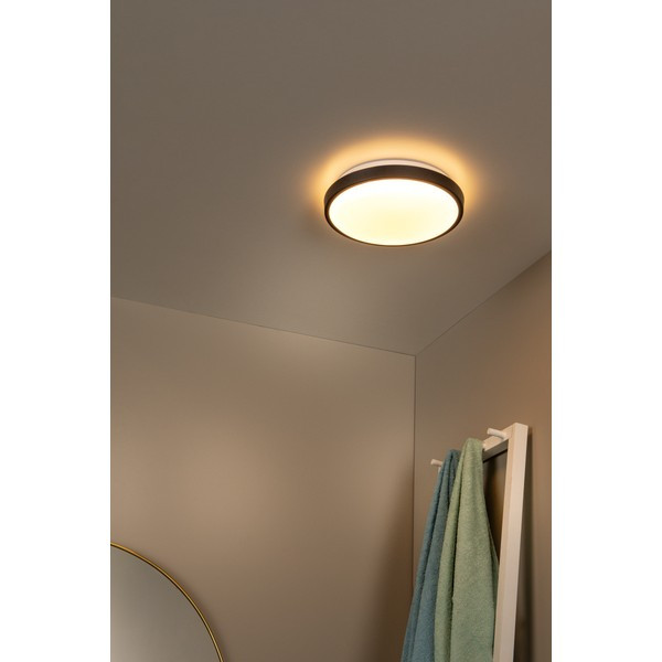 Lucide LED Plafondlamp met sensor | Ø 29.3 cm | Dasher | 2700K | IP44 | Zwart | 12W LLU20094 - 4