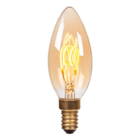 Lucide LED lamp E14 | Kaars C35 | Filament | Goud | 2200K | 3-staps dimbaar | 3W (20W) LLU20059