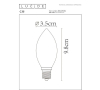 Lucide LED lamp E14 | Kaars C35 | Filament | Goud | 2200K | 3-staps dimbaar | 3W (20W) LLU20059 - 5