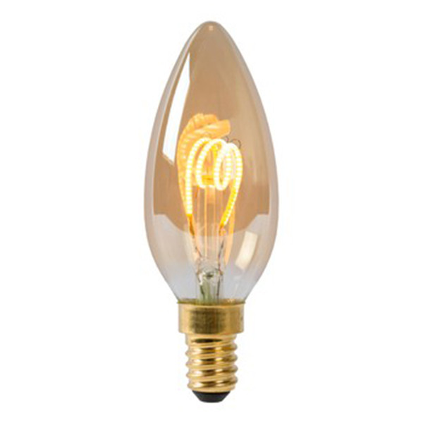 Lucide LED lamp E14 | Kaars C35 | Filament | Goud | 2200K | Dimbaar | 3W (25W) LLU20061 - 1
