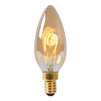 Lucide LED lamp E14 | Kaars C35 | Filament | Goud | 2200K | Dimbaar | 3W (25W) LLU20061