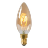 Lucide LED lamp E14 | Kaars C35 | Filament | Goud | 2200K | Dimbaar | 3W (25W) LLU20061 - 1