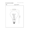 Lucide LED lamp E14 | Kogel P45 | Filament | Goud | 2200K | Dimbaar | 3W (25W) LLU20316 - 4